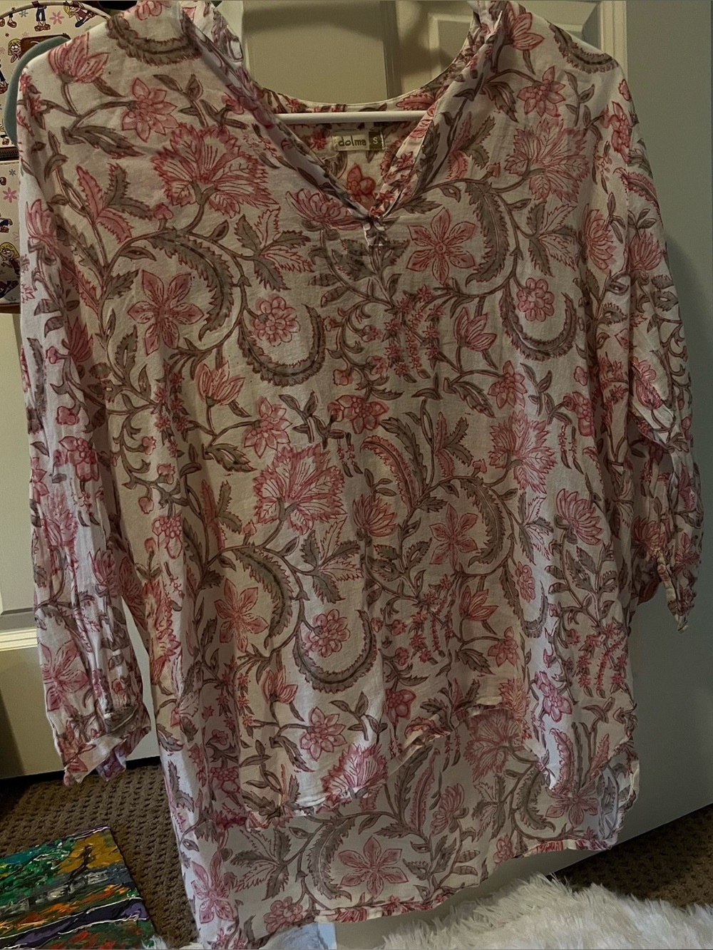 Pink dolma blouse